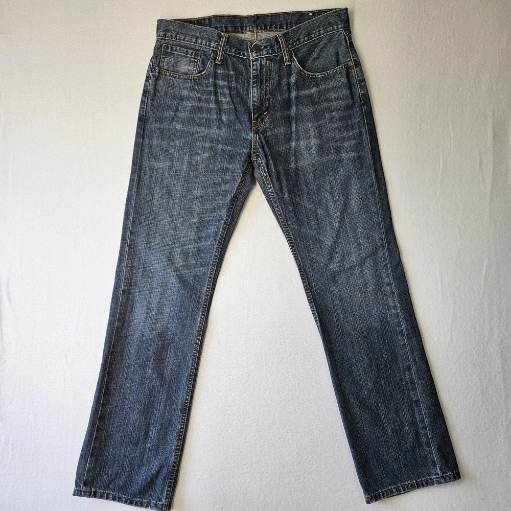 Levis 559 Jeans Relaxed Fit Straight Leg Men's Size 32x32 Medium Wash Denim